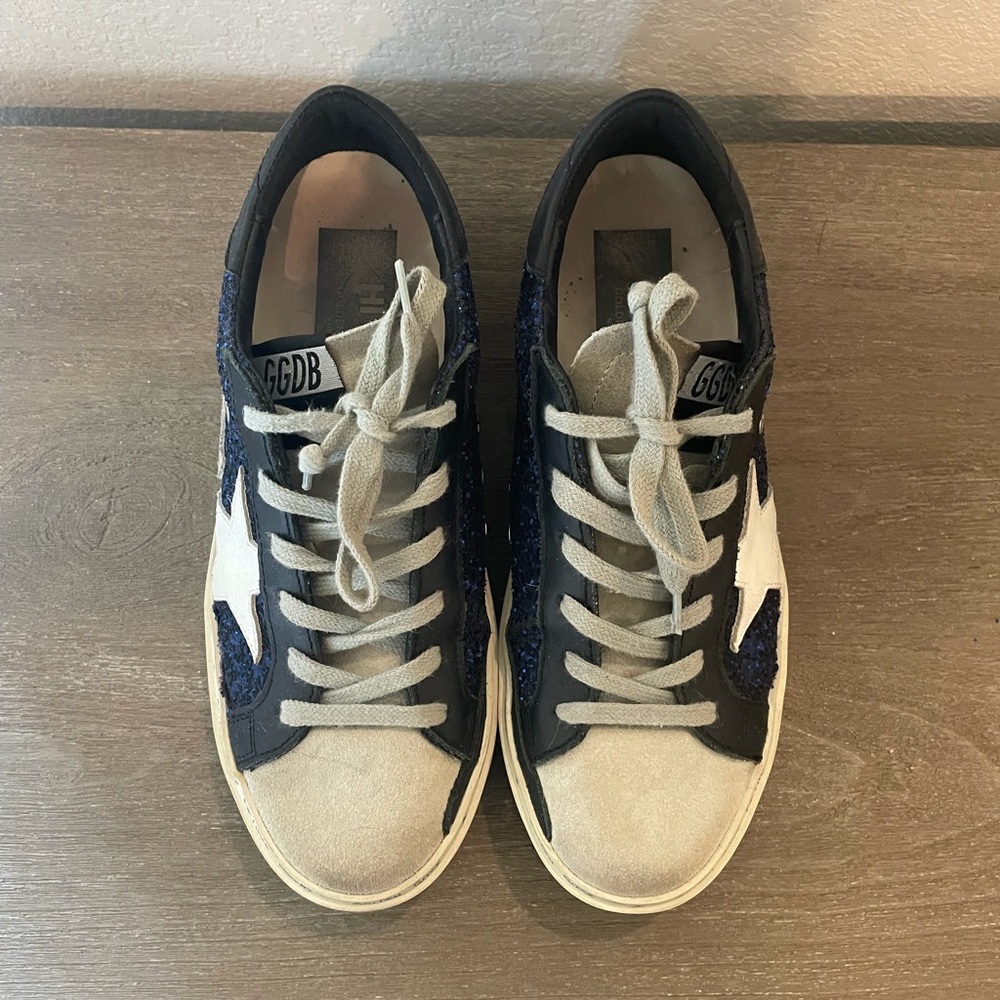 Golden Goose Blue and Black Sneakers - Picture 5 of 9